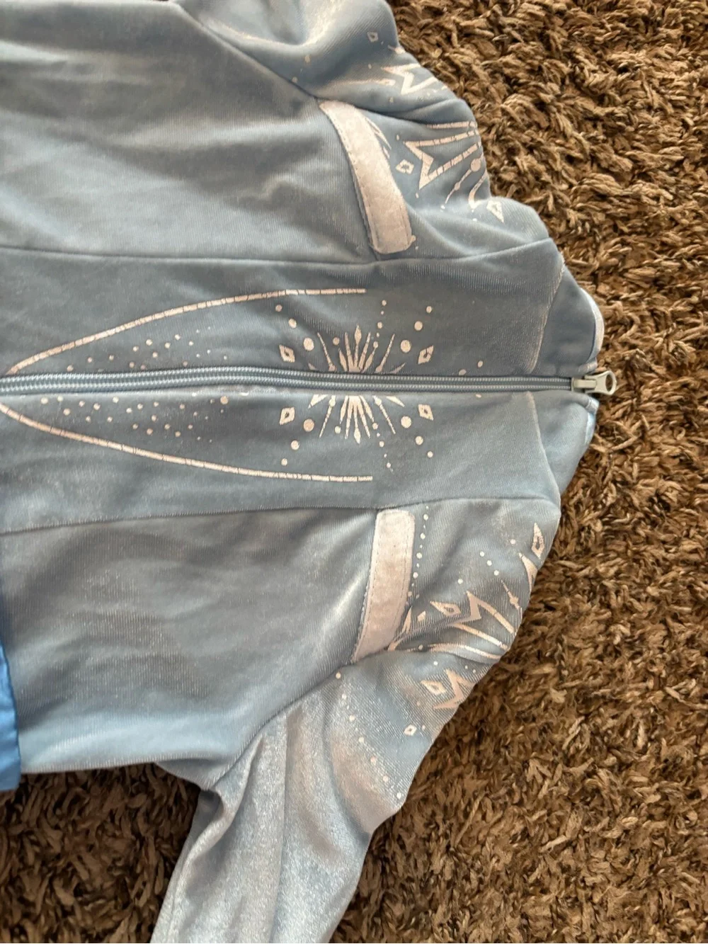 Disney Light Blue Elsa frozen Princess Dress with Blue Waist Sash
